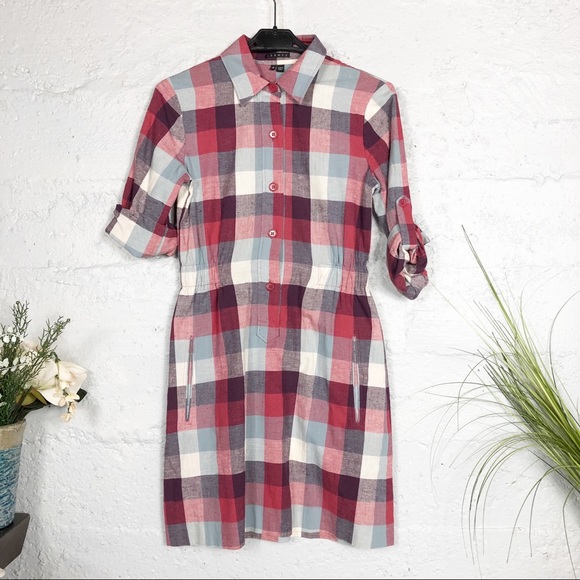 Theory Dominica Plaid Dress Size 0 - Picture 7 of 8